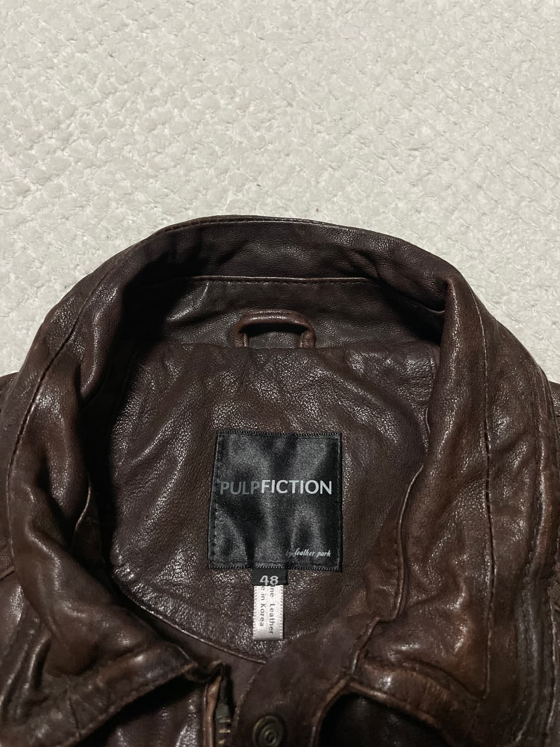 [48] PULF FICTION 레더파크 웨스턴 무드 양가죽 레더 자켓 상품이미지6