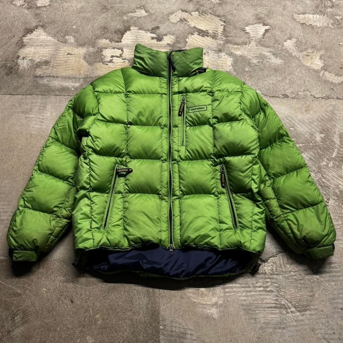 20FW 폴로 랄프 로렌 폴로 스포츠 스퀘어 다운 패딩 라임 그린 상품이미지1