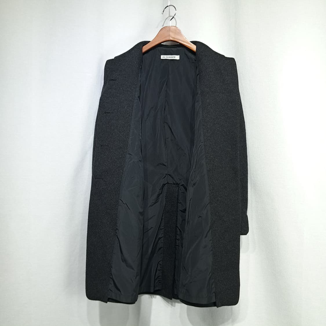 CN908W L 질샌더 차콜그레이 울 캐시미어 미니멀 클래식 코트 상품이미지6