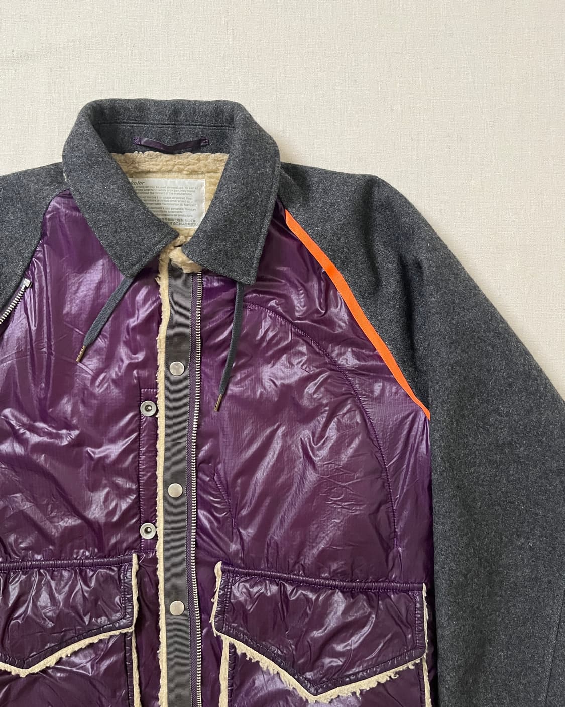 Kolor 17aw air rip 블루종 도킹 보아 자켓  상품이미지4