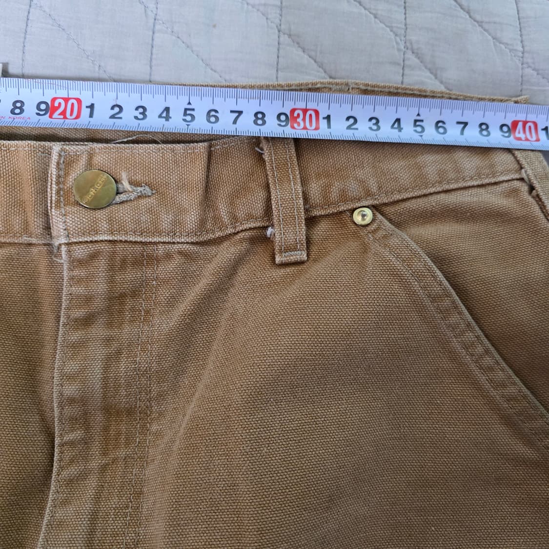 [33X32] 빈티지 칼하트 더블니 B01 BRN 워크팬츠 T-3 상품이미지9