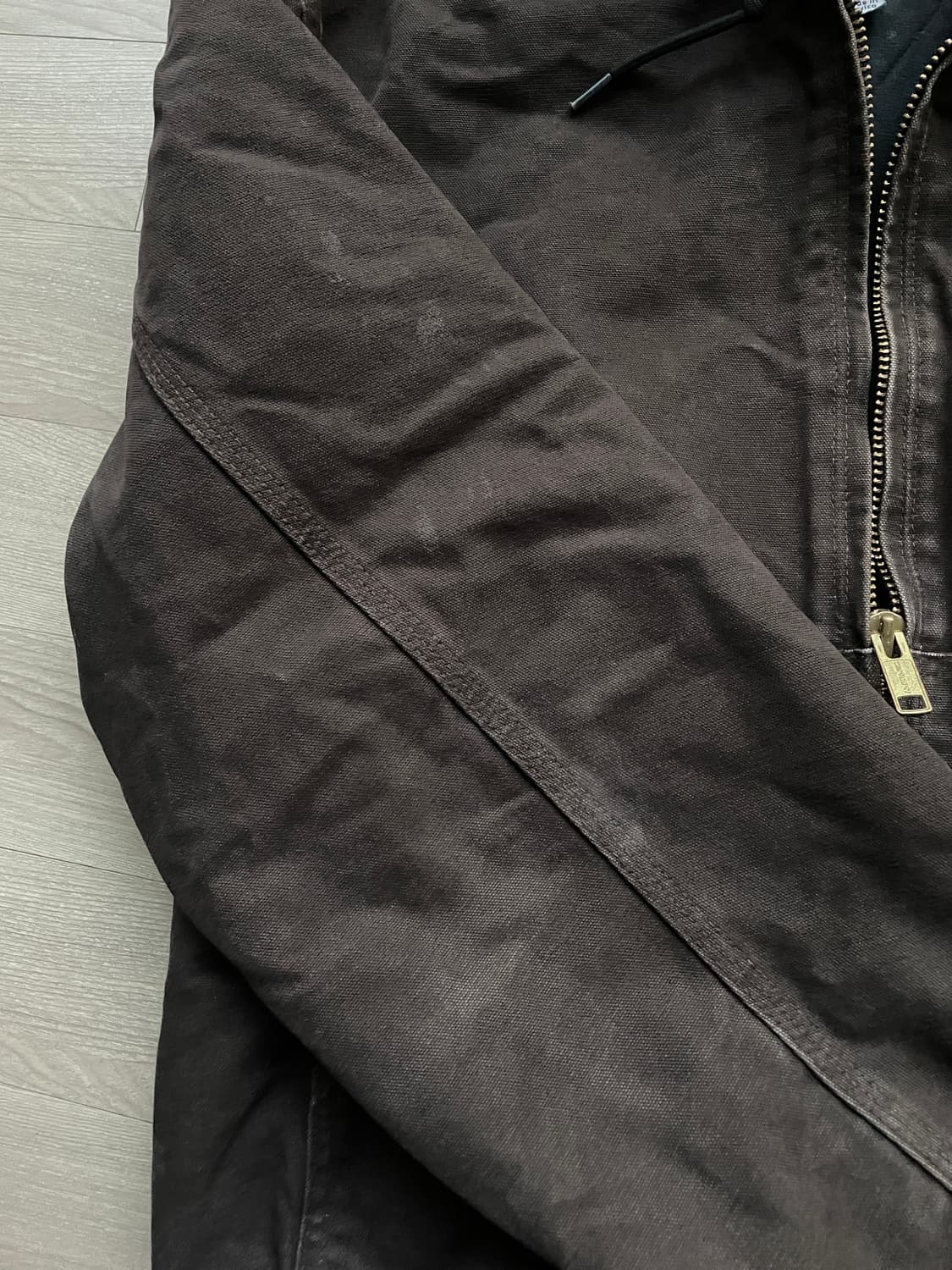 칼하트 j130 DKB 다크 브라운 액티브 자켓 샌드스톤 상품이미지5