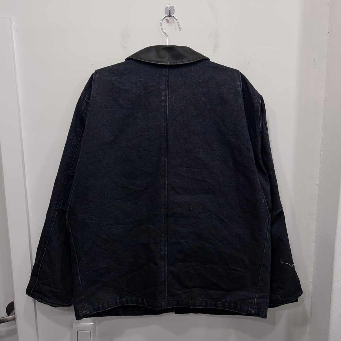 FRIC 레더카라 셀비지 데님 오버핏 워크자켓 상품이미지5