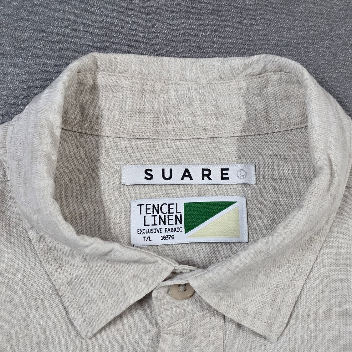 L 오버핏 수아레 텐셀 린넨 셔츠 오트밀 상품이미지4