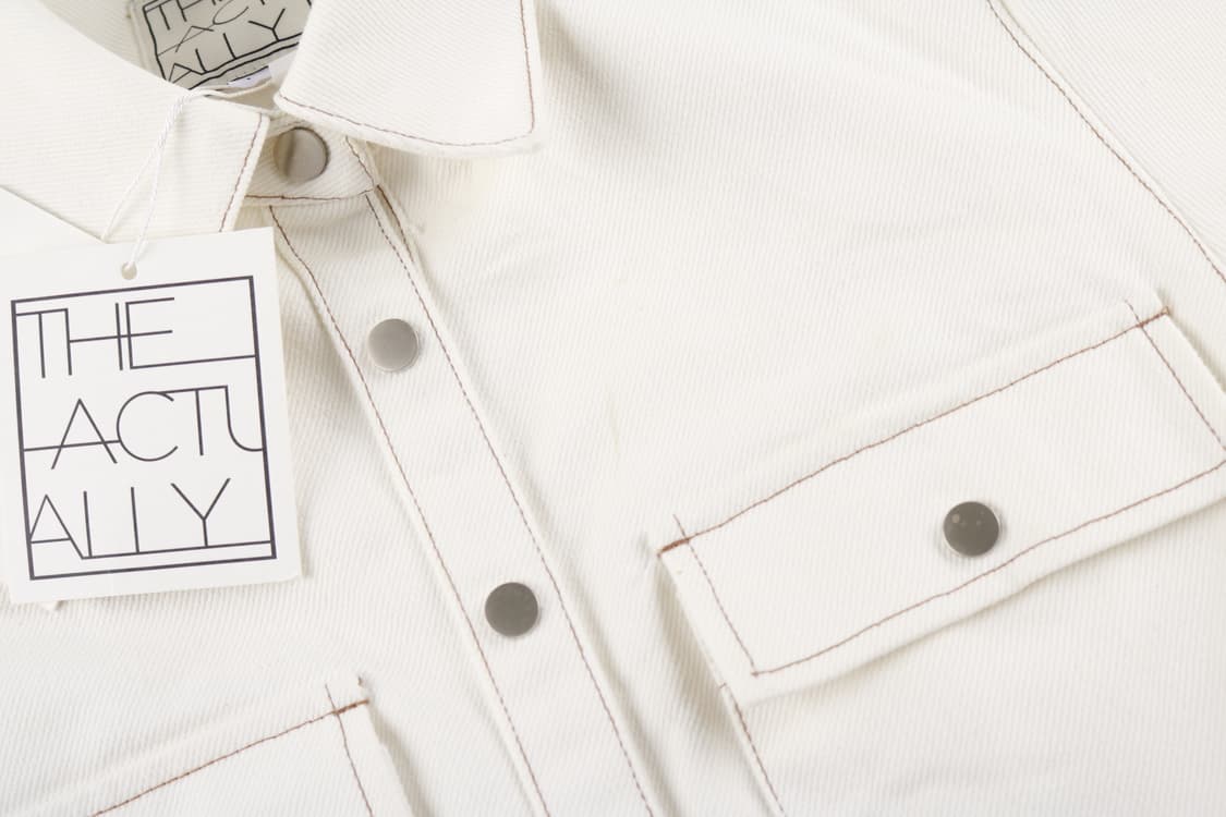 [1] 더액츄얼리 화이트 데님 자켓 상품이미지3