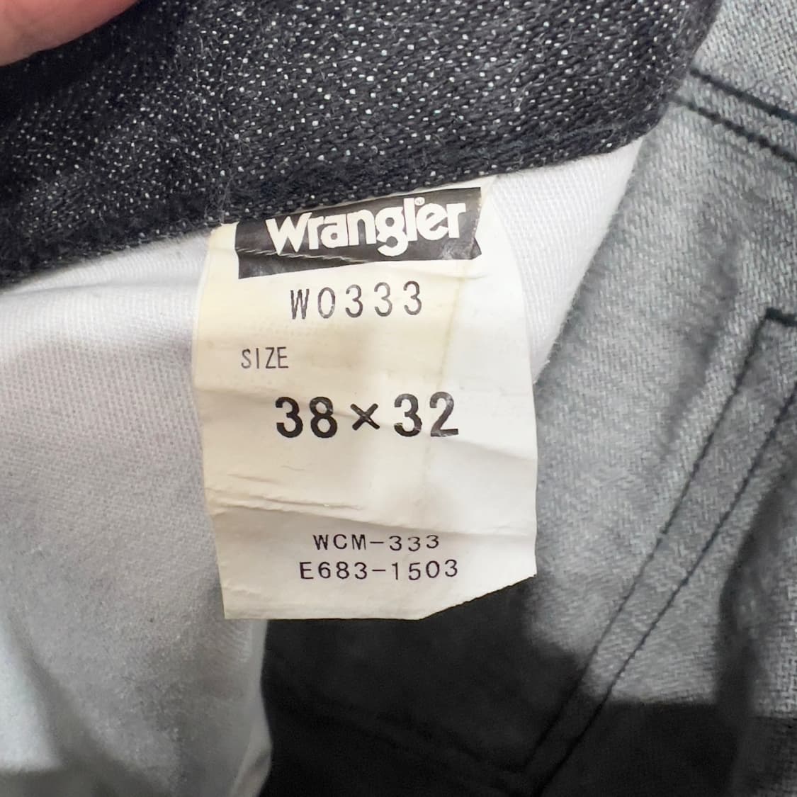 랭글러 흑청 데님팬츠 상품이미지6