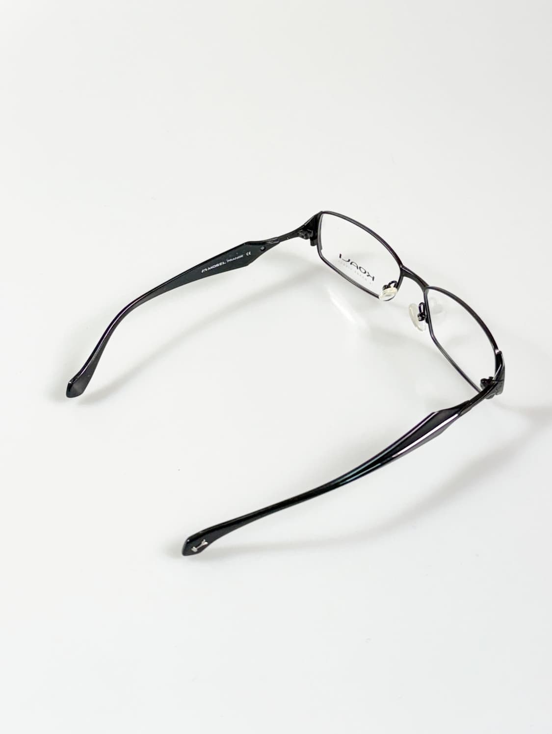 프랑스제 KOALI by Morel 블랙 슬림 스퀘어 빈티지 안경 상품이미지4