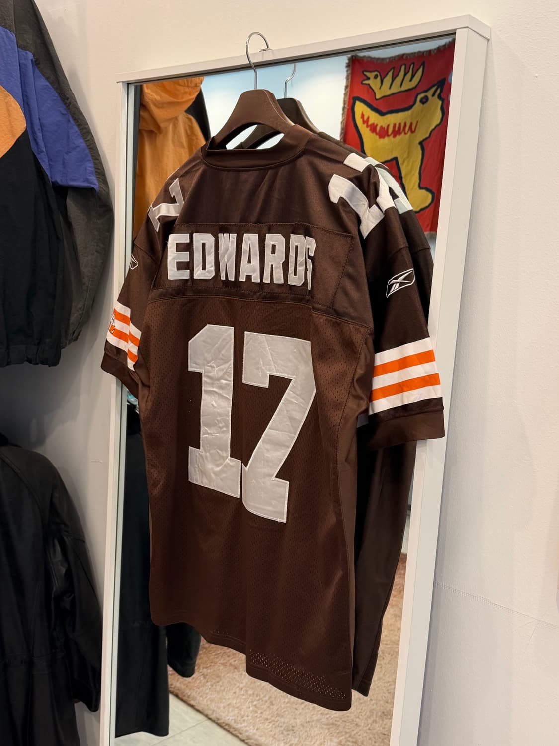 00s Reebok 리복 NFL 클리블랜드 브라운스 No.17 풋볼 저지 상품이미지3