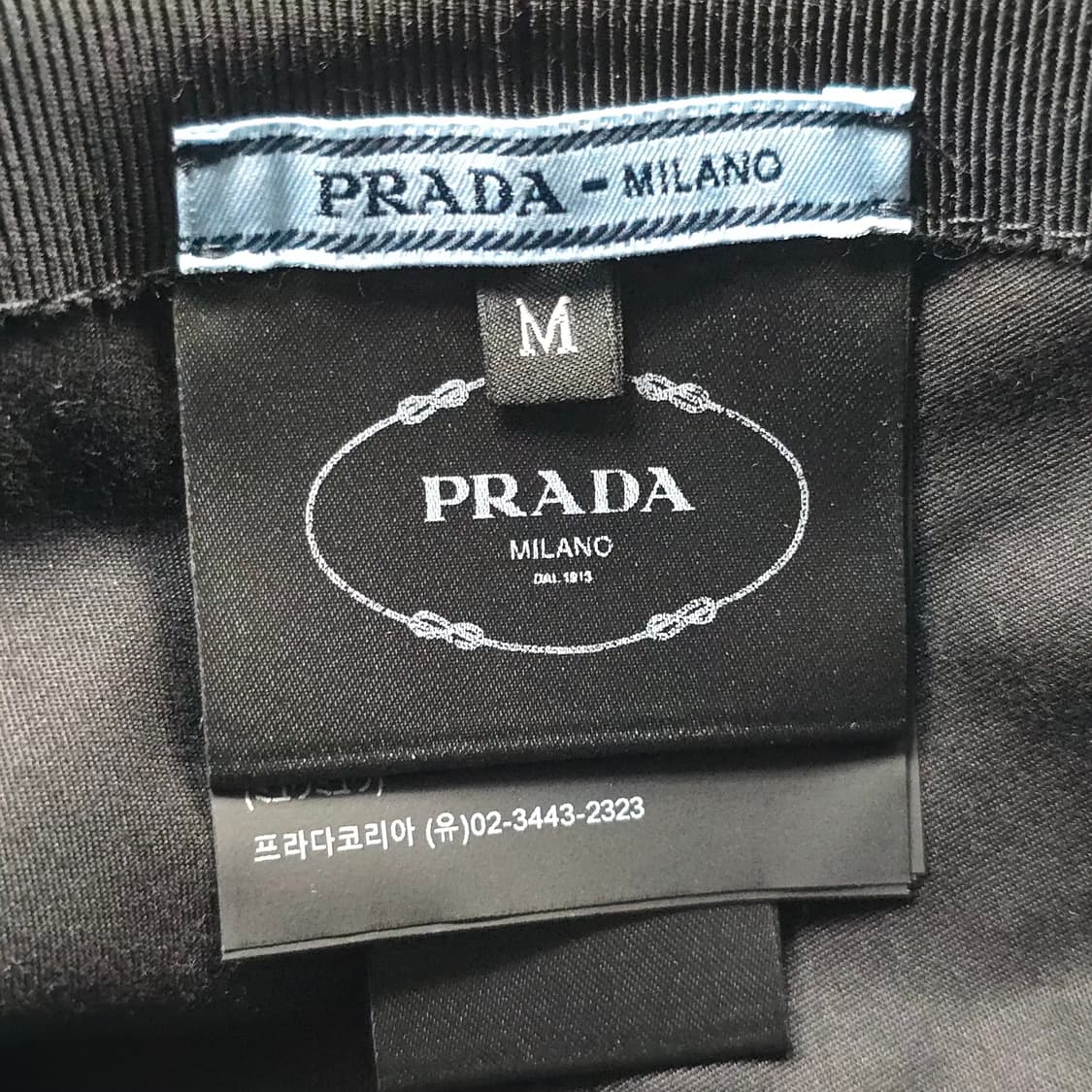 프라다 자수로고 코튼 버킷햇 ( 58cm ) 상품이미지8