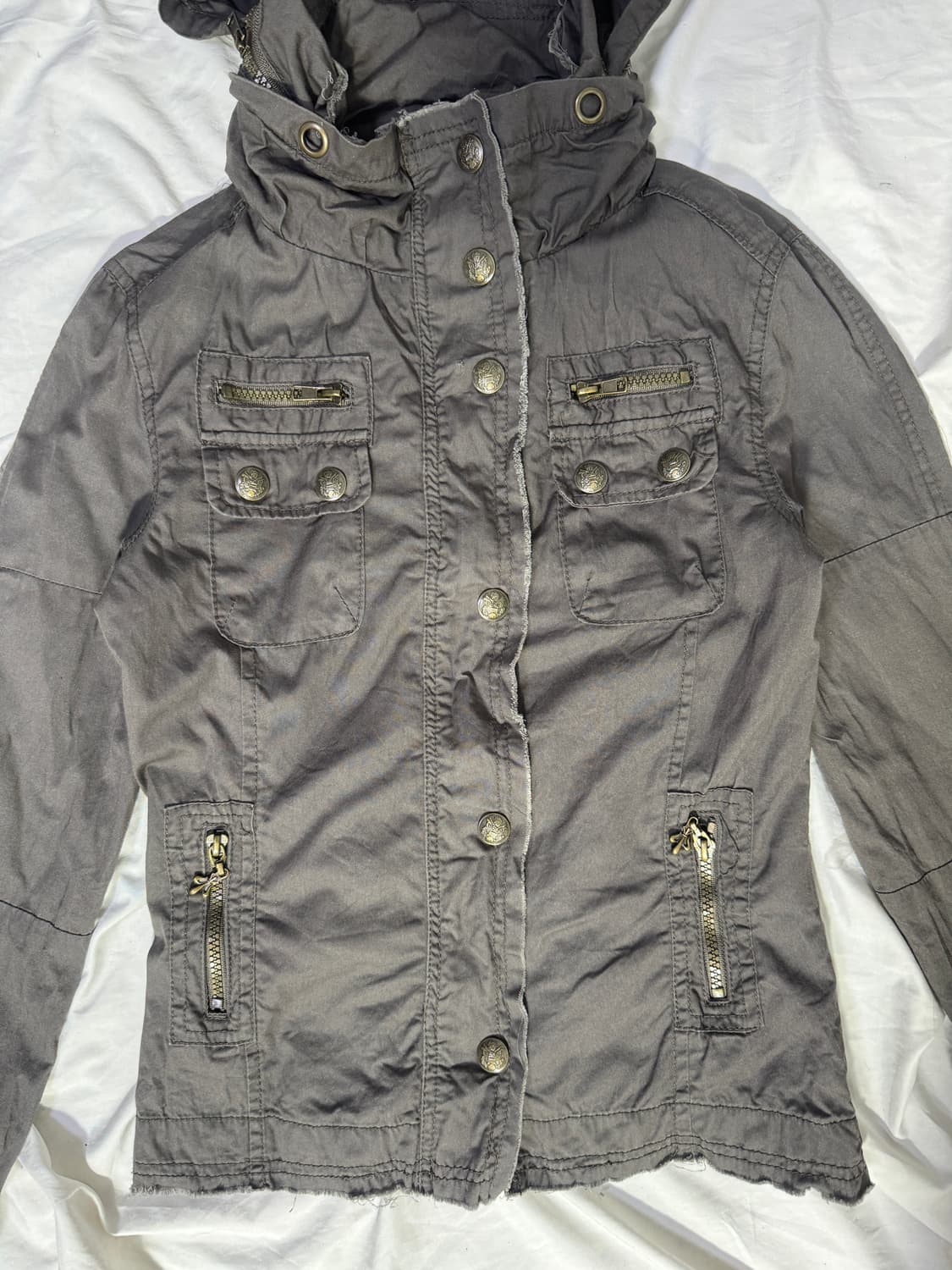 Sky bomber 보노 타입 밀리터리 후드 자켓 y2k lgb goa 상품이미지5