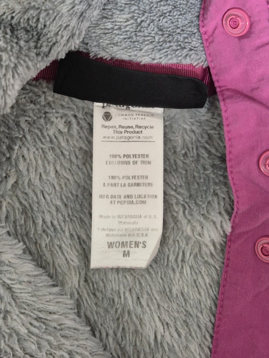 파타고니아 여성 플리스 풀오버 M 상품이미지3
