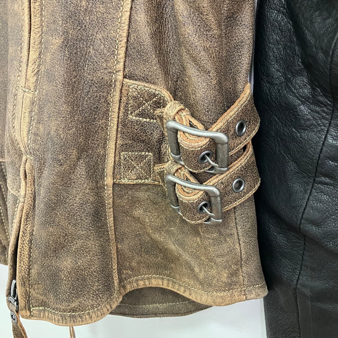 할리데이비슨 우먼스 캐피탈 카우 레더 바이커 자켓 M 상품이미지9