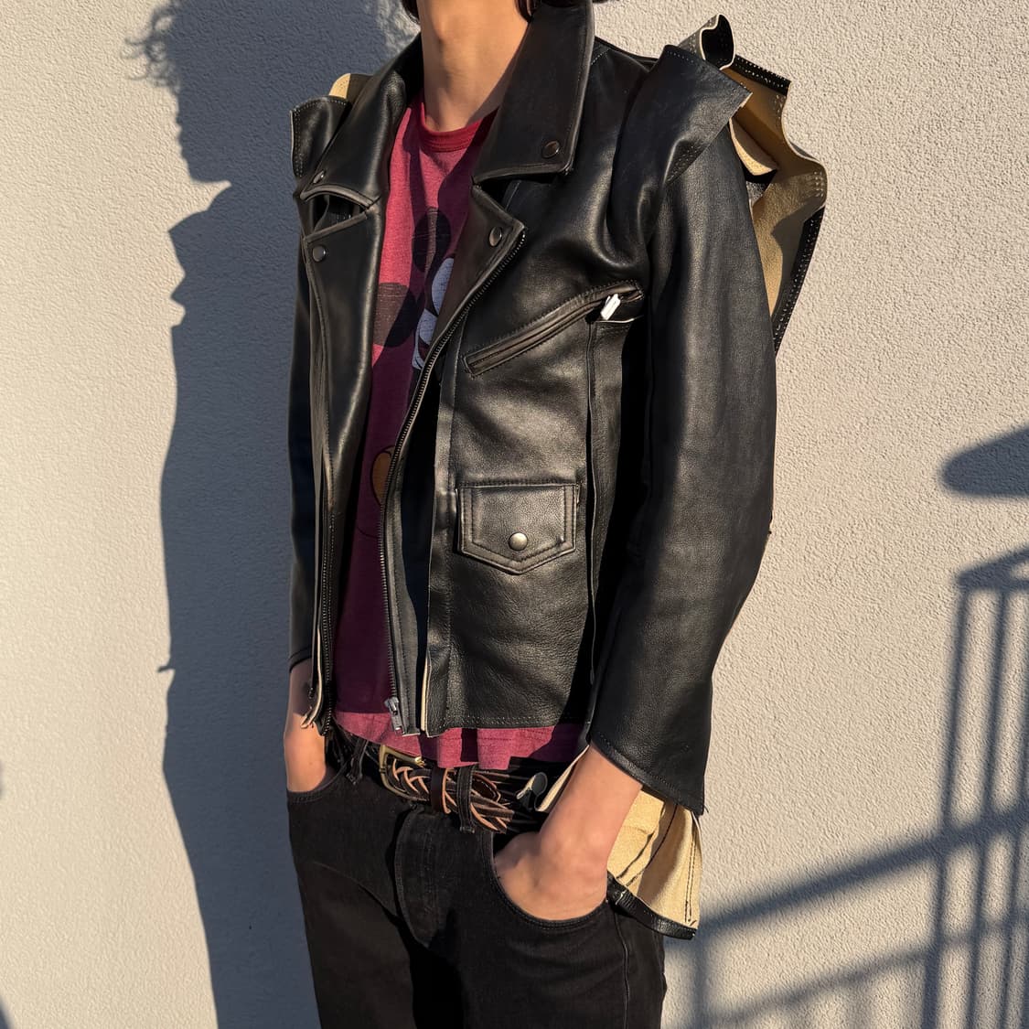 메종 마틴 마르지엘라 아카이브 레더자켓 상품이미지1