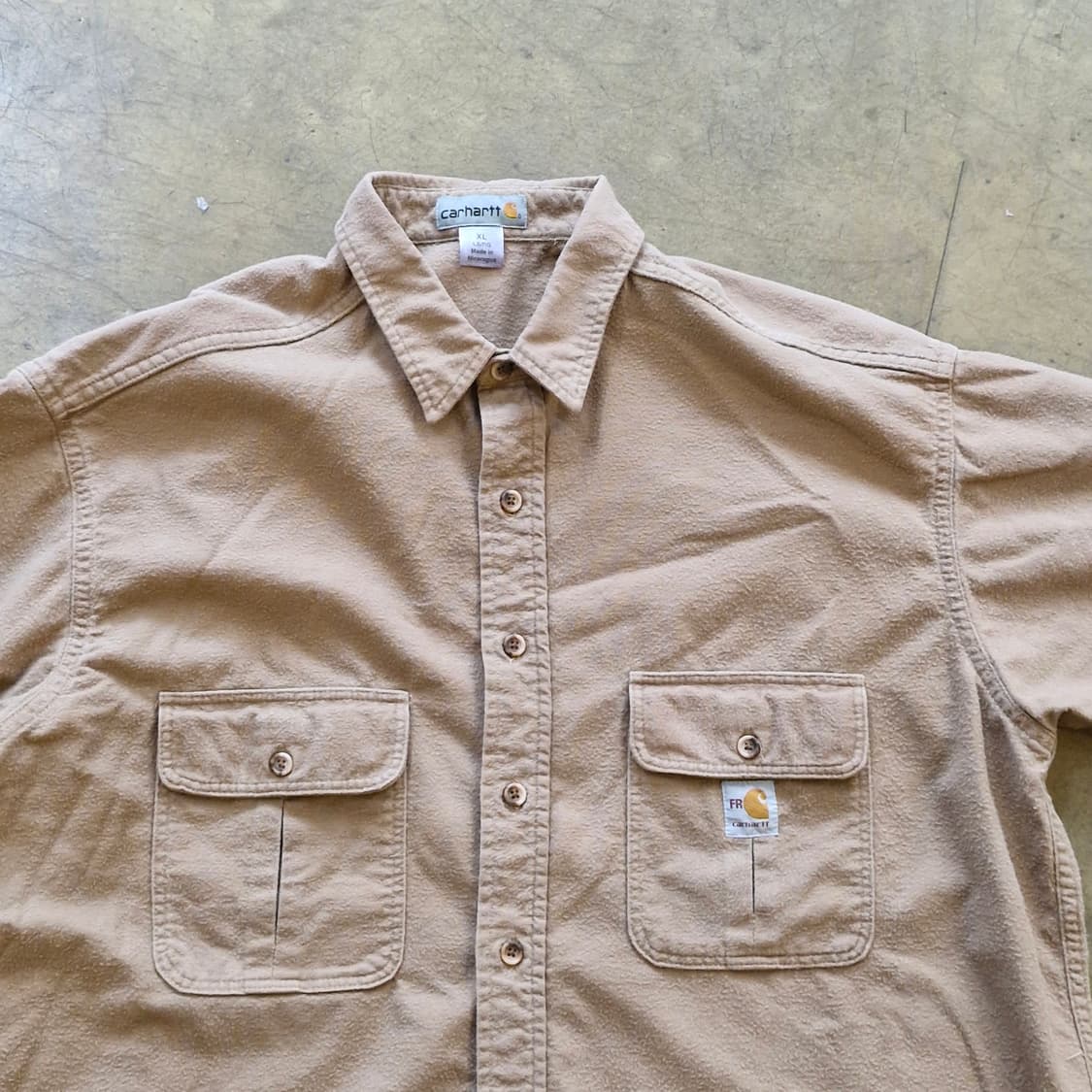 칼하트 빈티지 포켓 반팔 셔츠 XL 상품이미지2