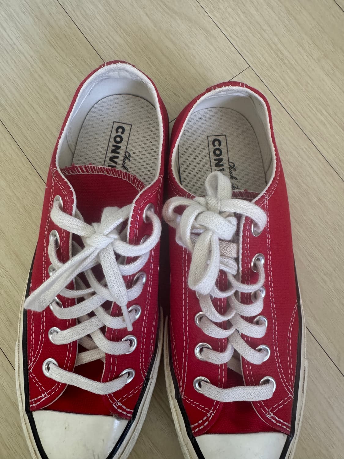 컨버스 척 70 로우 에나멜 레드 164949C 상품이미지2