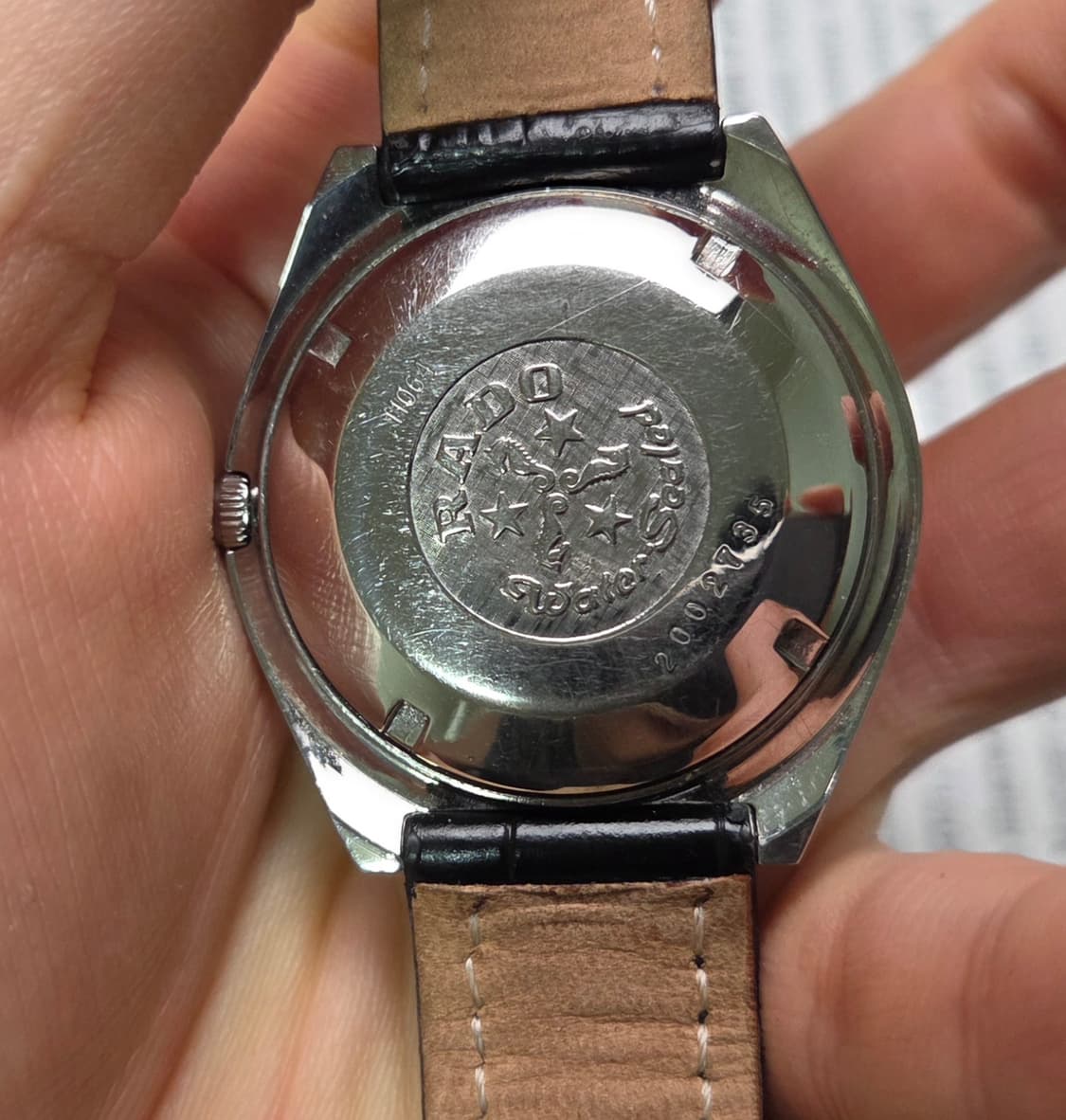 빈티지 라도 NI9 데이데이트 쿠션형 진노랭이 와이드보이 오토매틱  상품이미지6