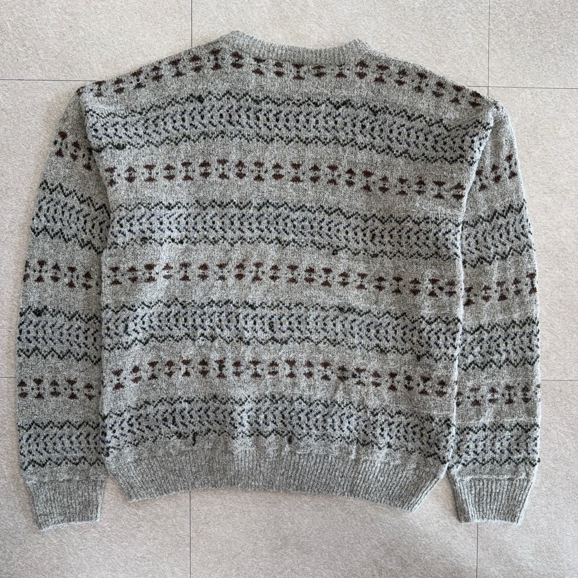 USA 빈티지 패턴 니트 상품이미지4