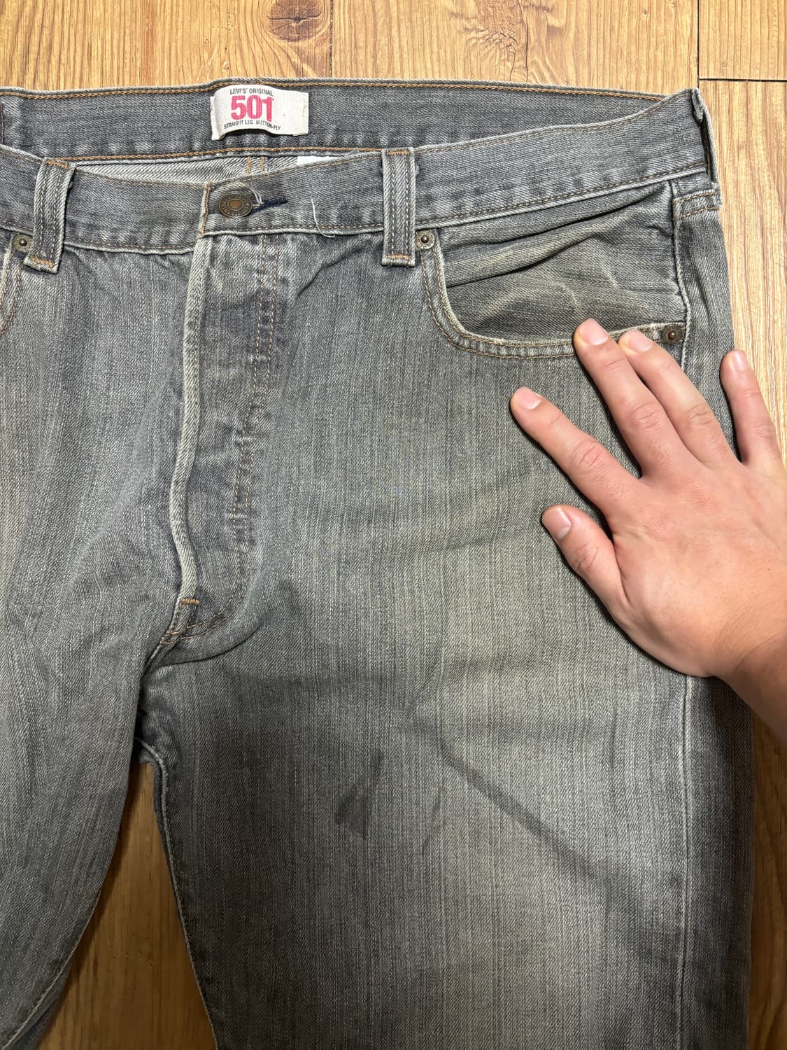 리바이스501 그레이진 36x34 상품이미지7