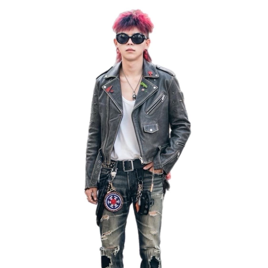 베일리가 입은 LIBERAL YOUTH MINISTRY 스터드양가죽자켓 상품이미지1