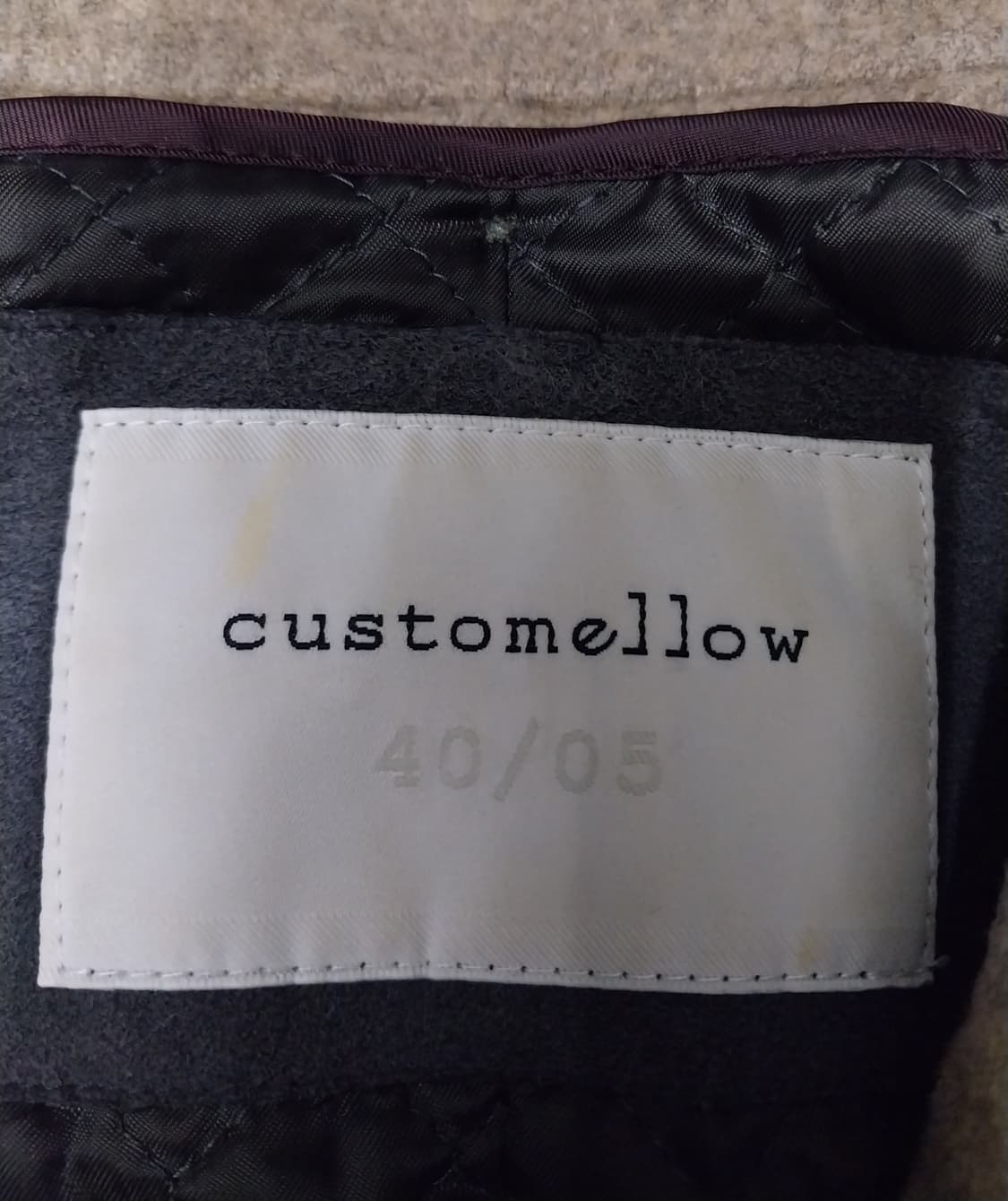 커스텀멜로우 캐시미어 혼방 코트 (안쪽 퀼팅처리,분리됨) 상품이미지4