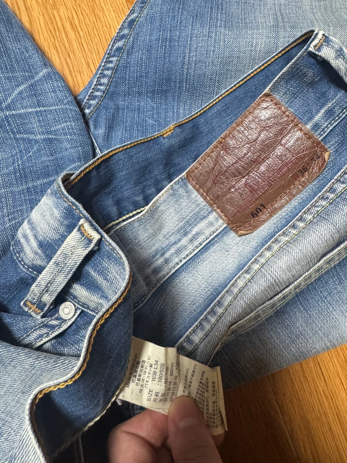 리바이스 601 데님 팬츠 상품이미지3