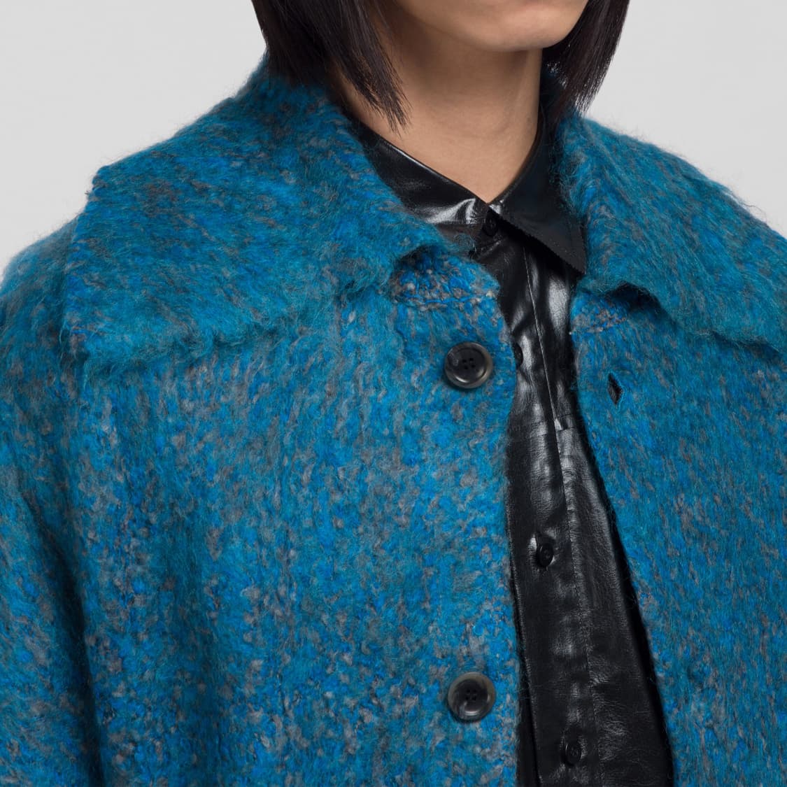 perverze 퍼버즈 테디 니트 코트 블루 상품이미지9