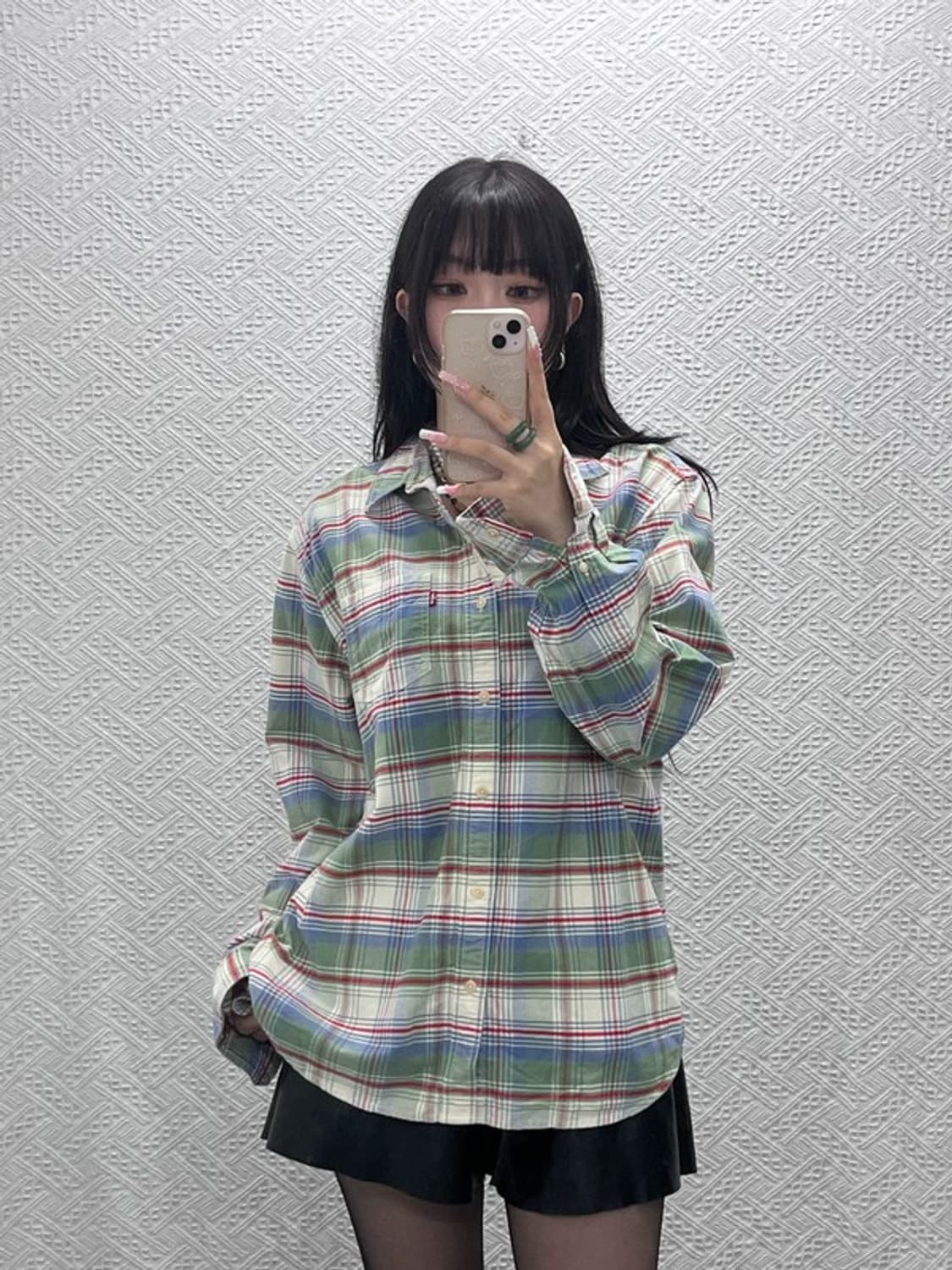 리바이스 빈티지 컨트리 웨스턴 체크 셔츠 L C12211 상품이미지1