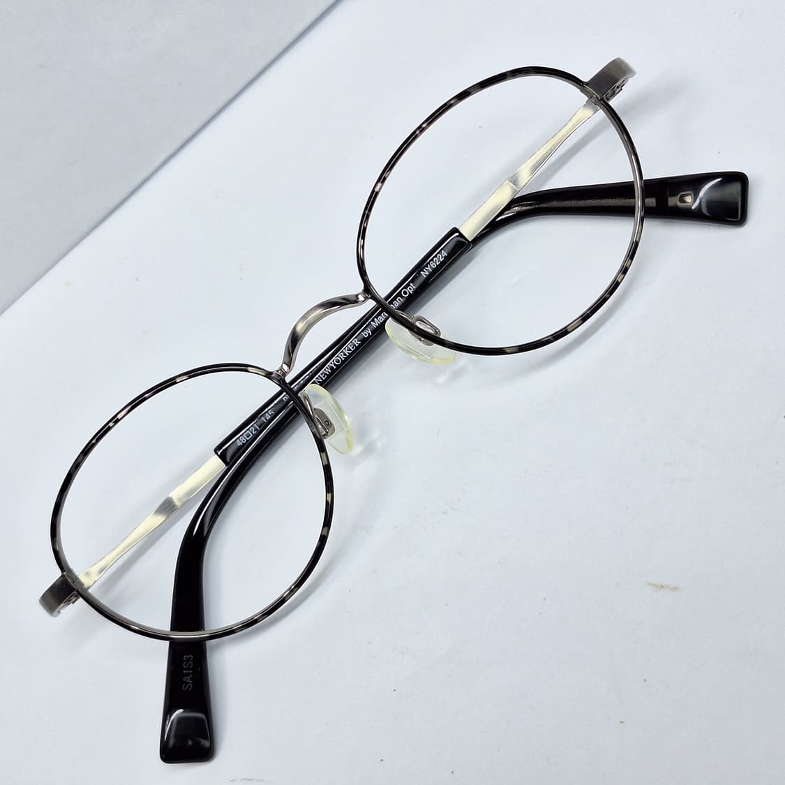 뉴요커 바이 마루망 NY6224 순 티타늄 칠보 라운드 보스턴 안경테 상품이미지1
