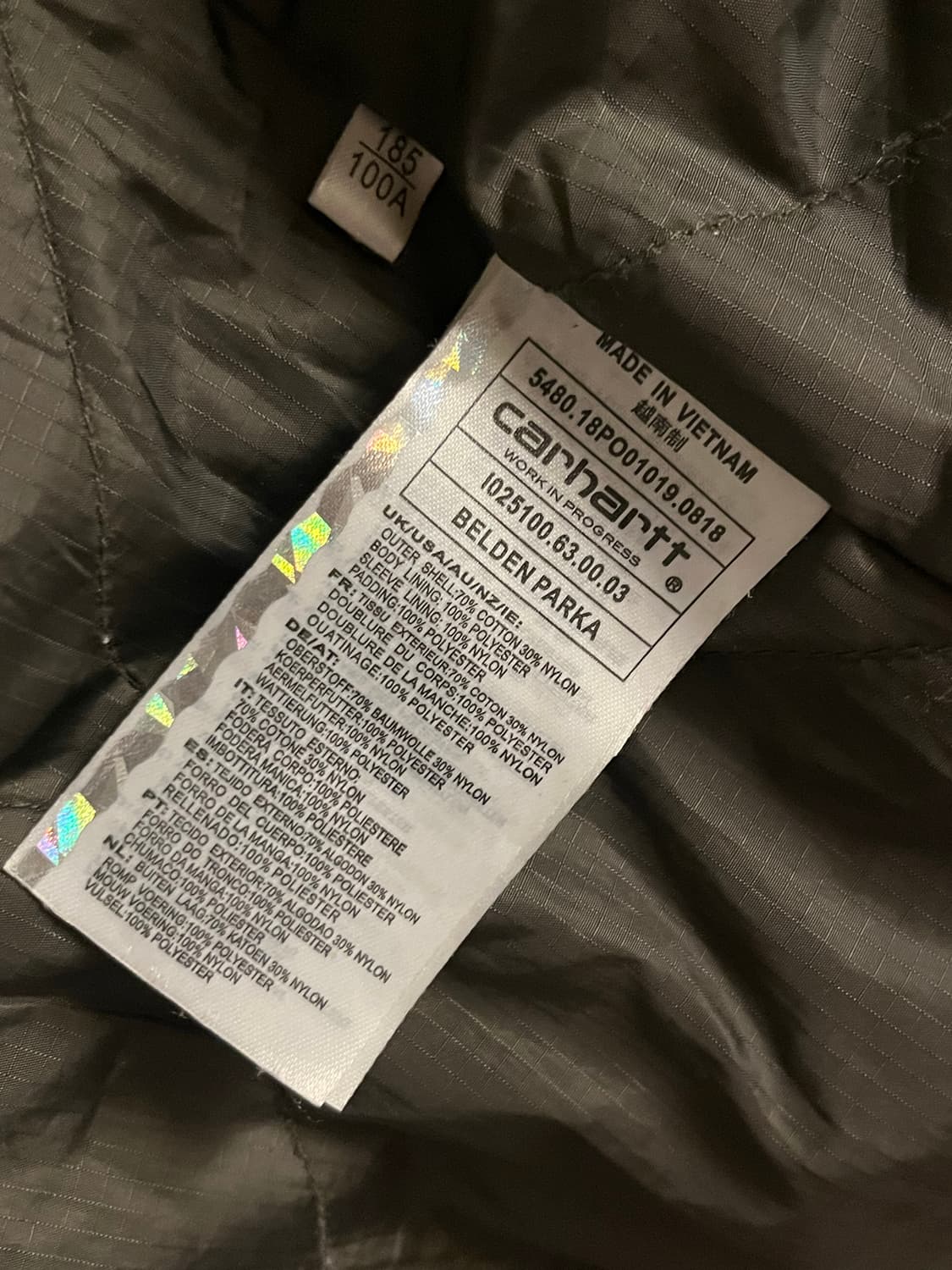 칼하트WIP BELDEN PARKA 상품이미지9