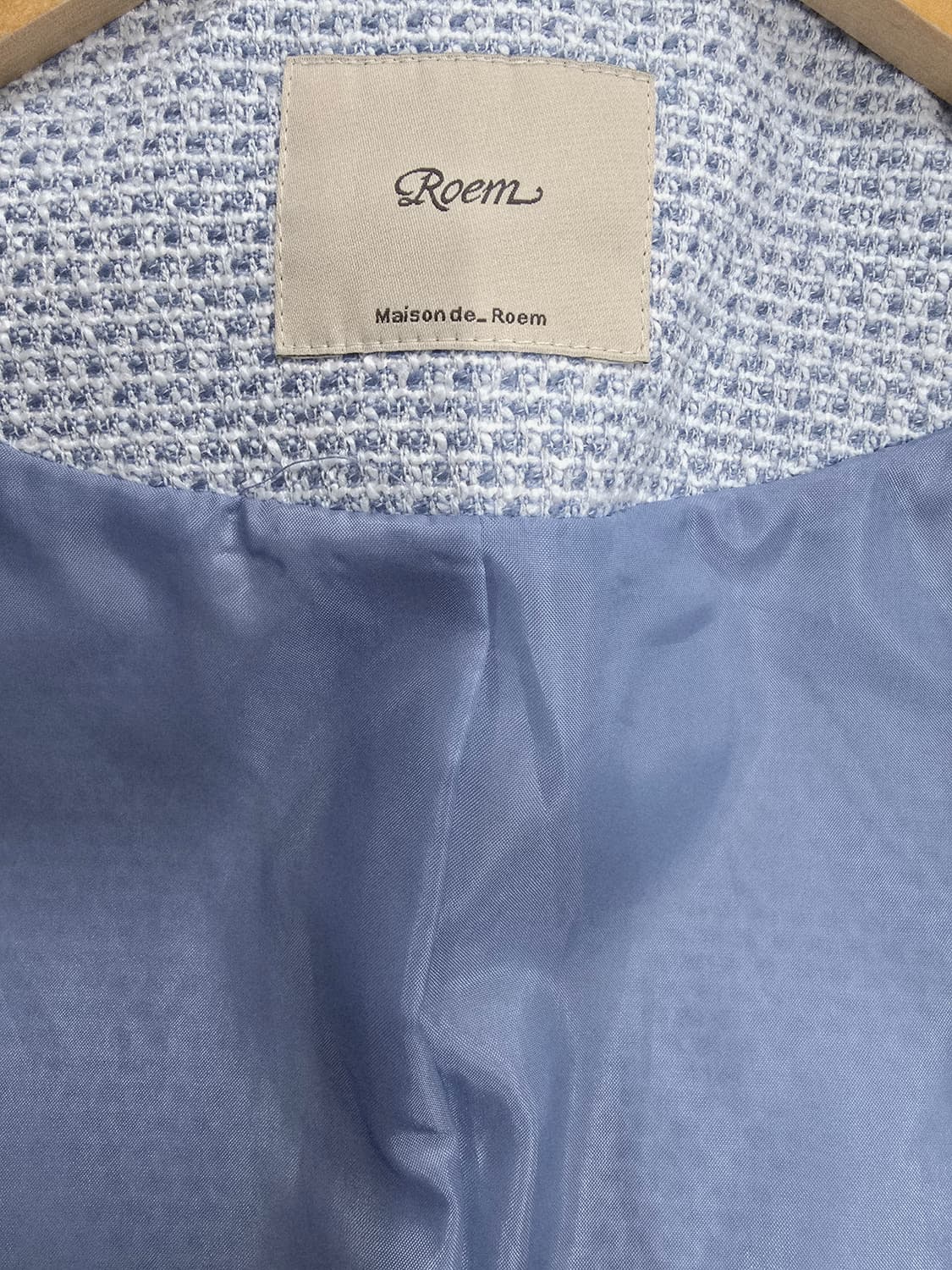 로엠 트위드 크롭 자켓 블루85 상품이미지9