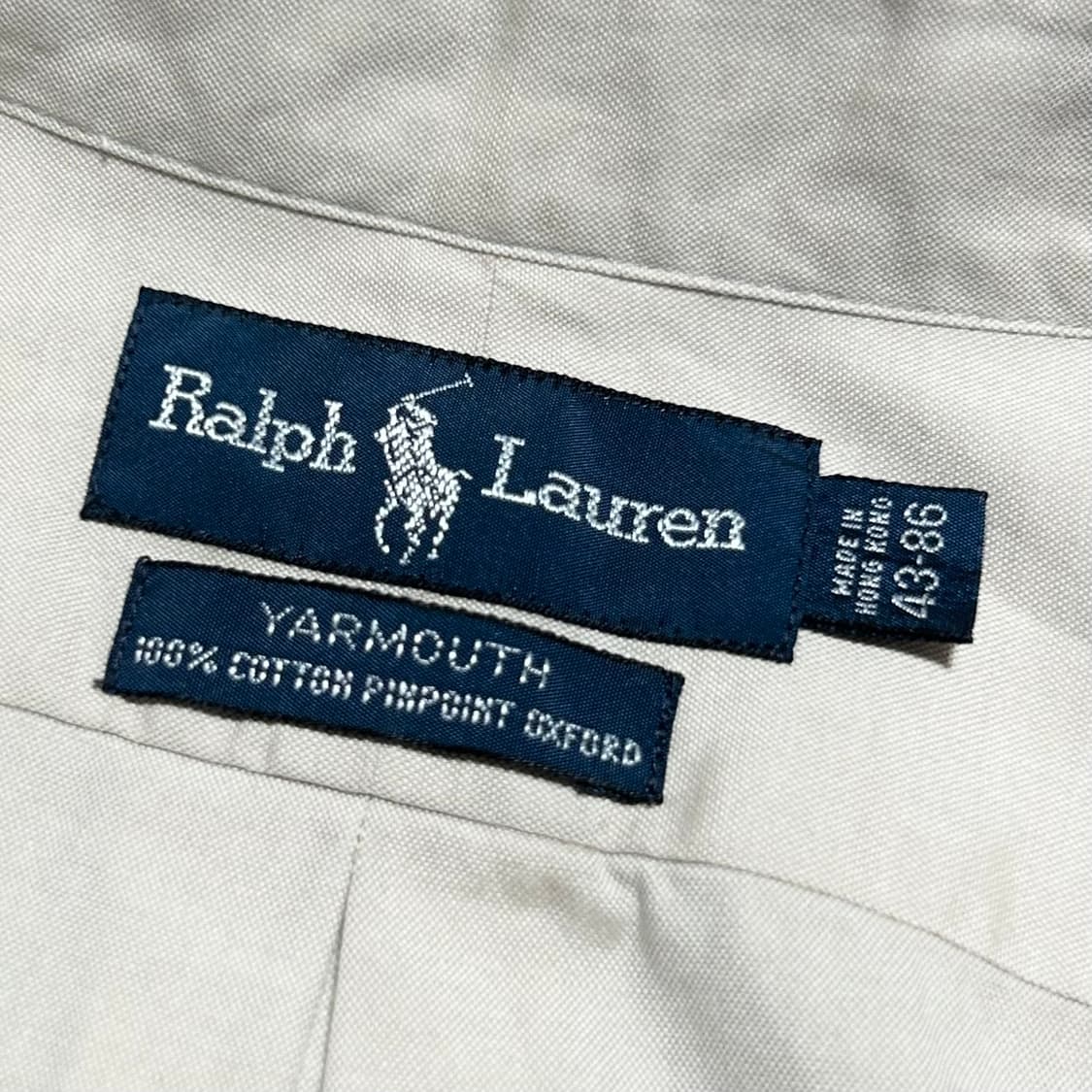 [XXL] Polo 폴로 랄프로렌 살구색 코튼 옥스퍼드 셔츠 상품이미지7