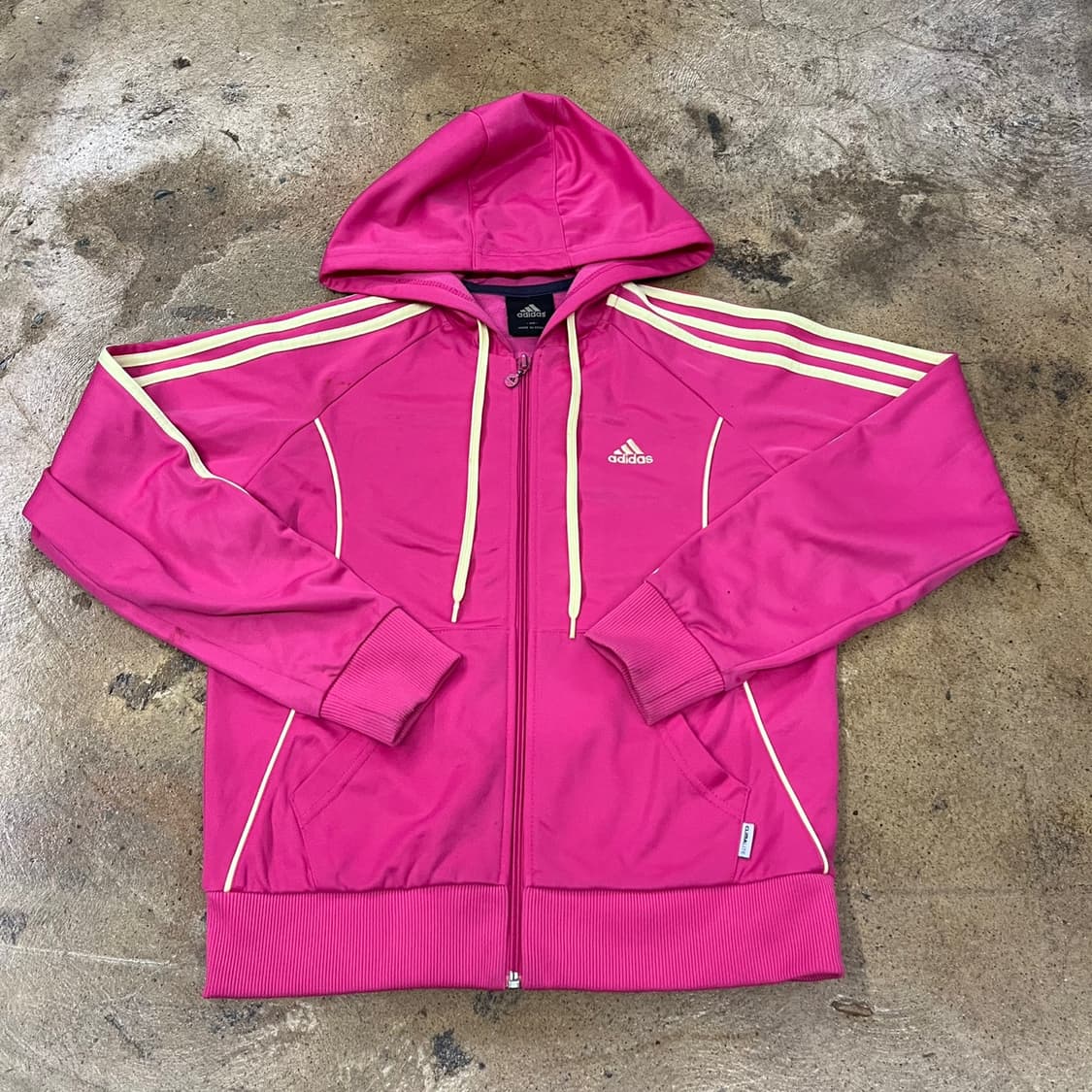 아디다스 핑크 레몬 후드집업 후플 플락 져지 90 상품이미지2