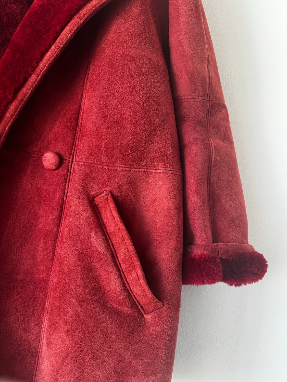 리얼레더 무스탕 퍼코트 빈티지 상품이미지2