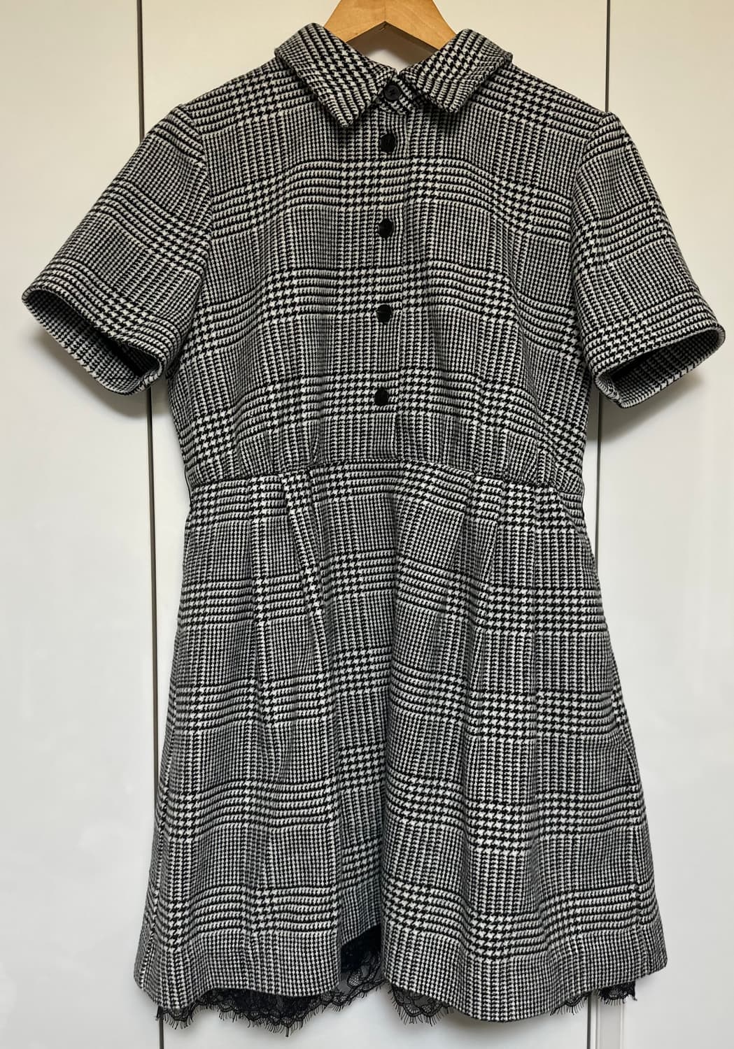 디올글렌체크 반팔 미니 울원피스 정품 상품이미지1