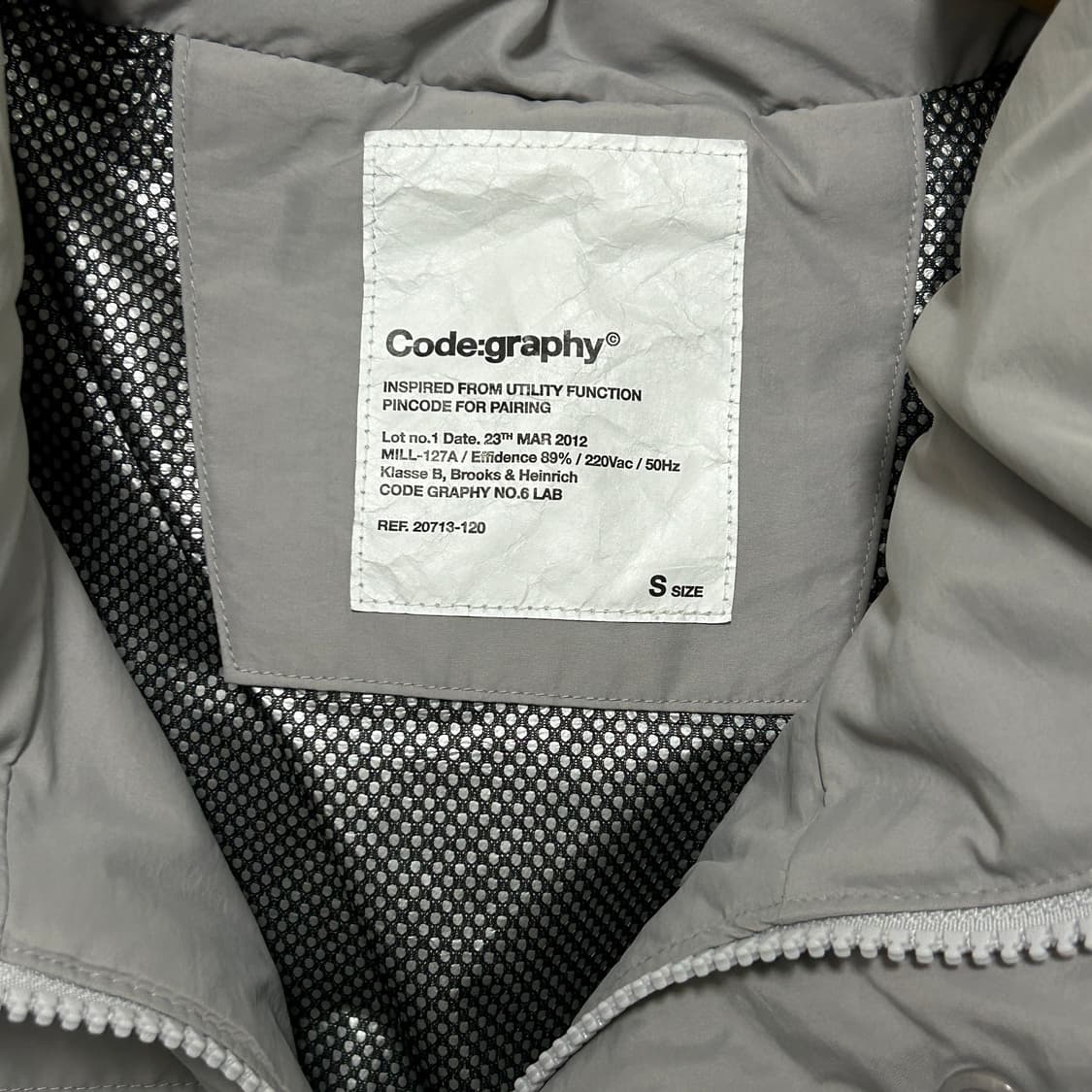 코드그라피 패딩 S사이즈 상품이미지4