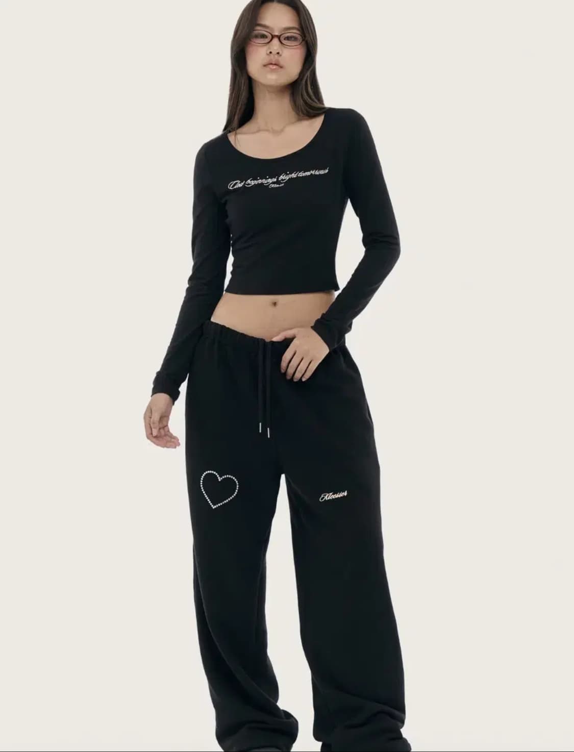 클리시어 클로버 탑 Dear Klover top Black (새상품) 상품이미지3
