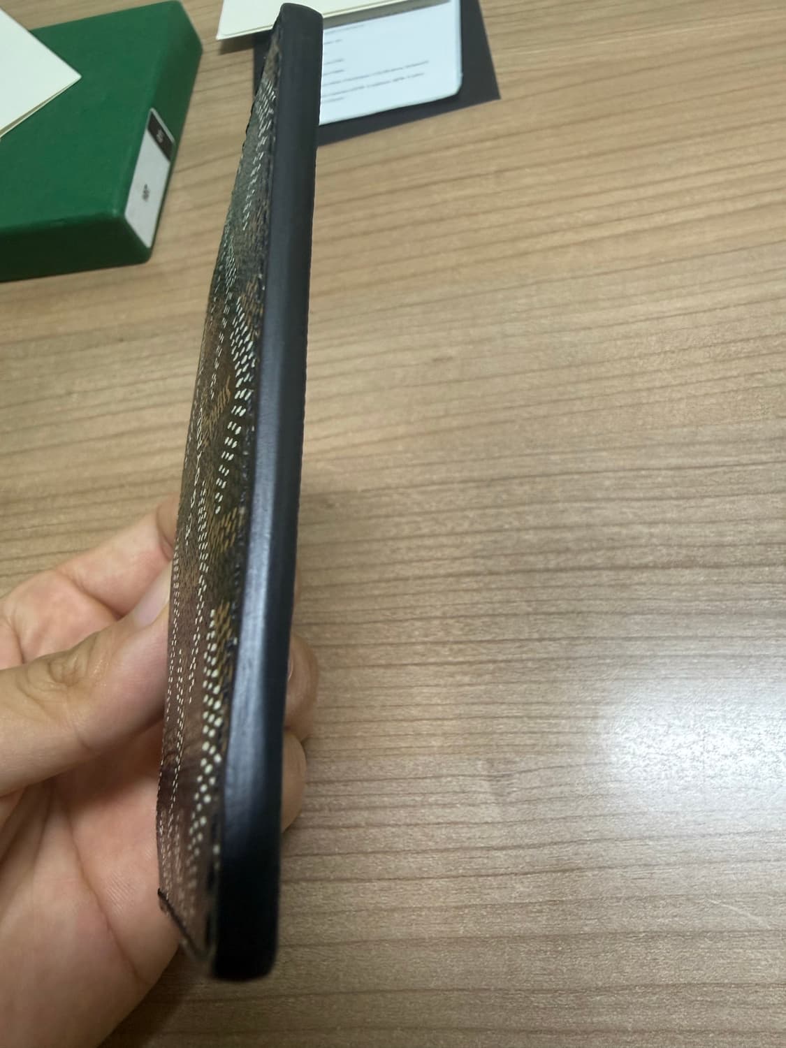 고야드 생쉴피스 카드지갑 블랙 새상품급 상품이미지5