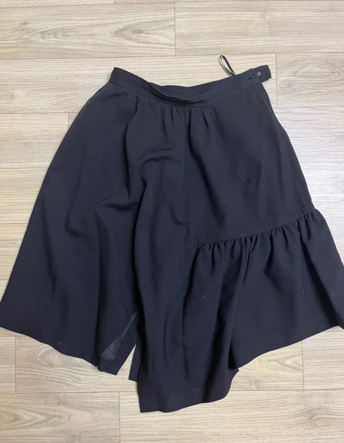 꼼데가르송 울 다이애그널 패턴 치마 상품이미지1