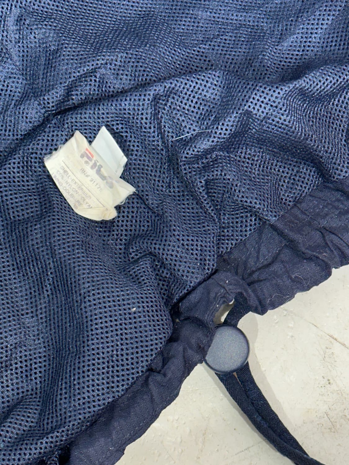 휠라 네이비 오버핏 올드스쿨 빅 로고 바람막이 자켓 XL 상품이미지8