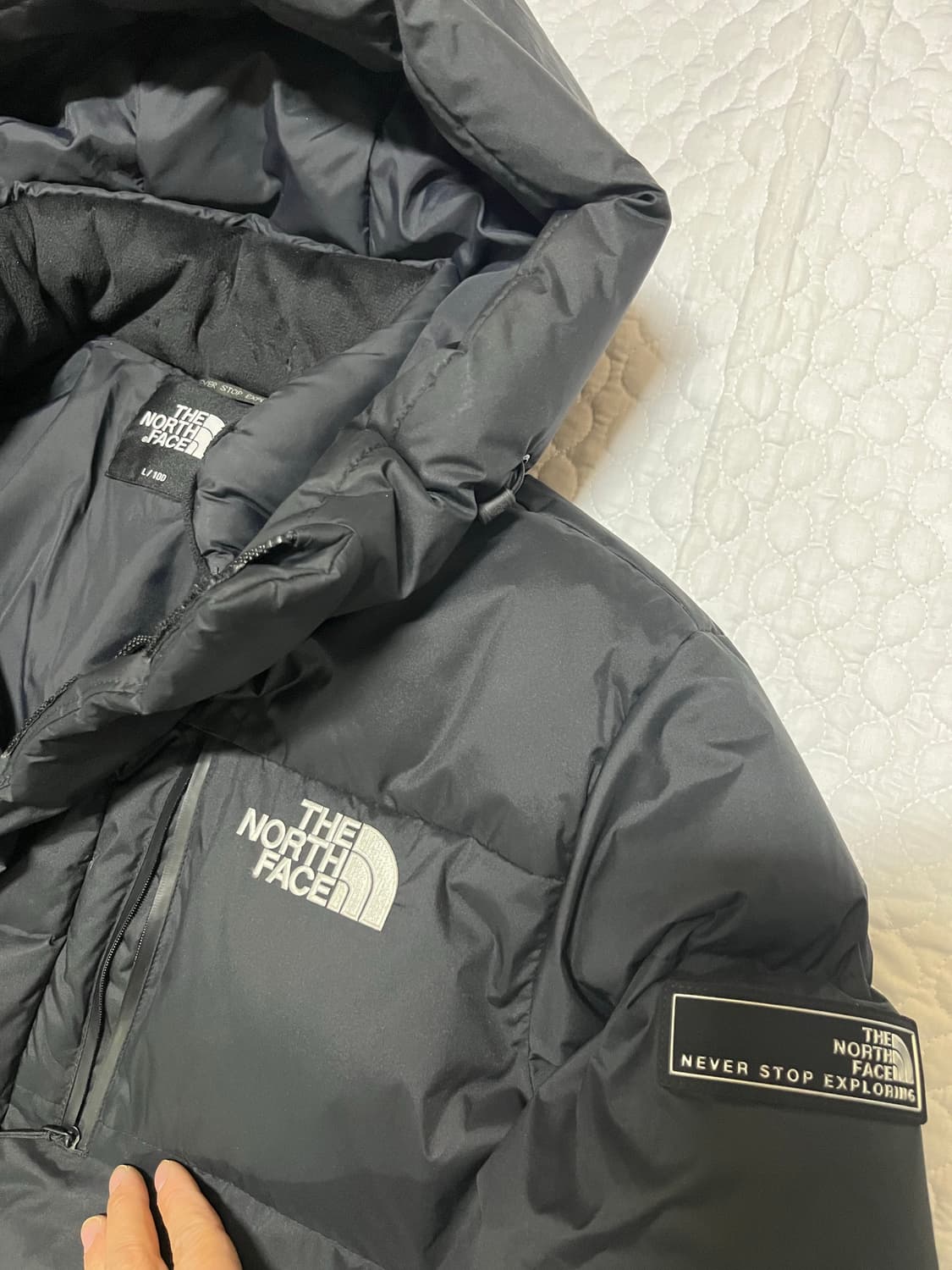 노스페이스 프리미엄 다운 롱패딩 100 L 상품이미지5