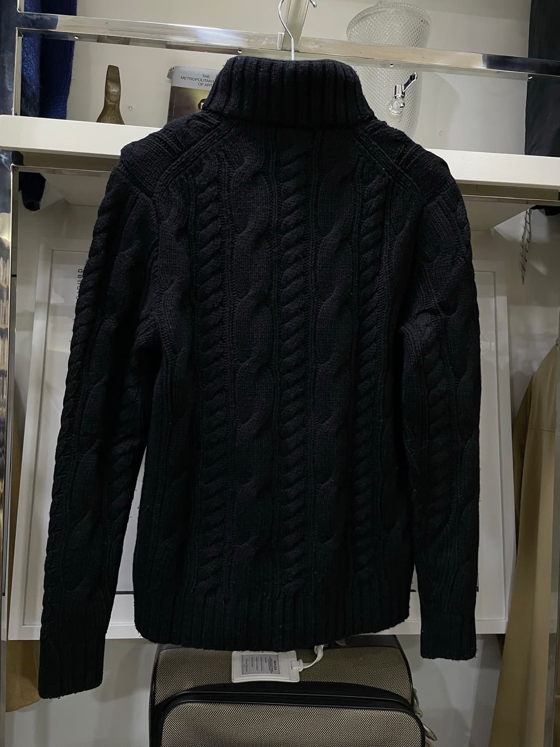 폴로랄프로렌/블랙 헤비울 니트티(100) 상품이미지2