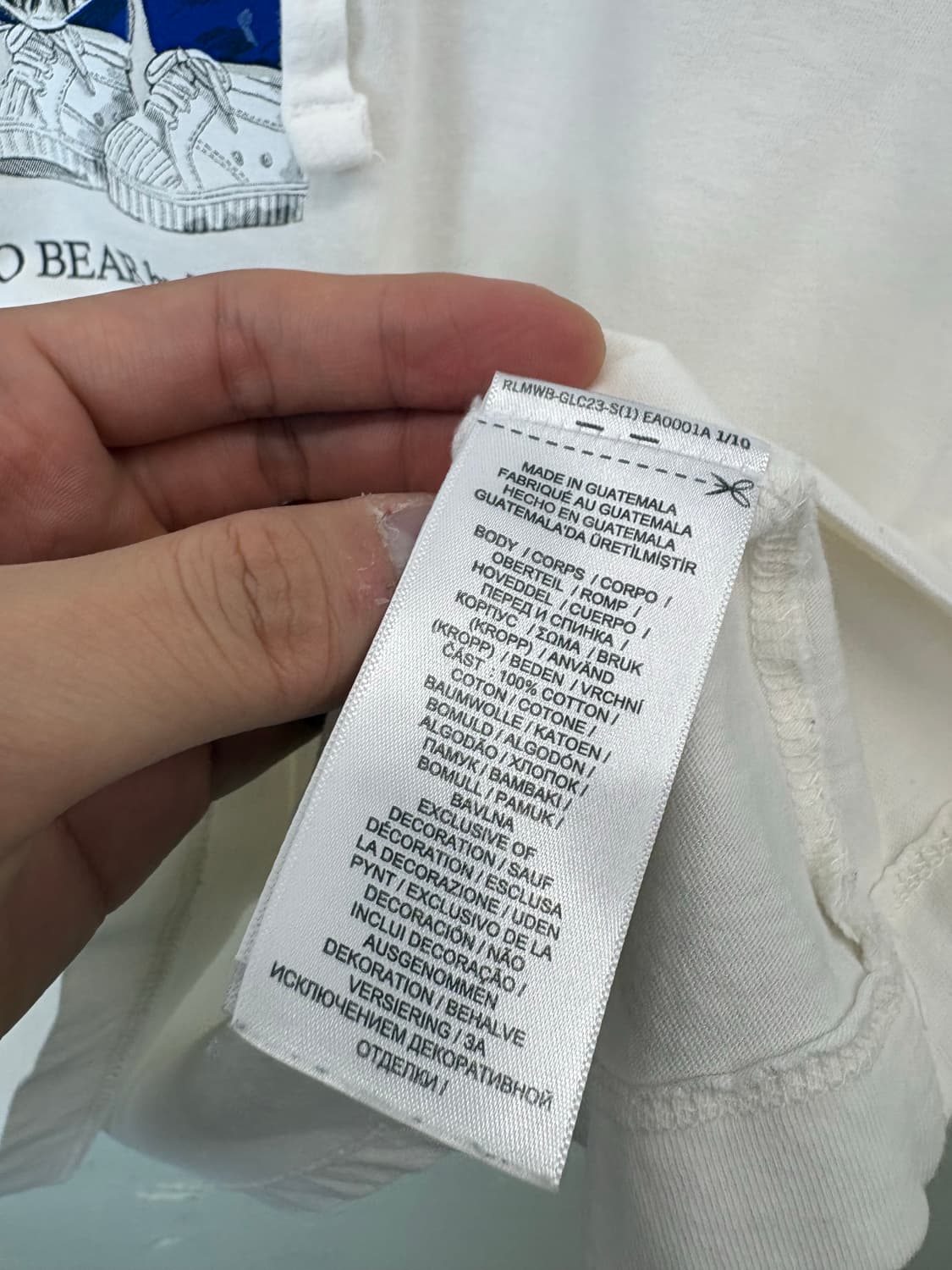 폴로랄프로렌 베어 긴팔 후드티 아이보리 상품이미지7