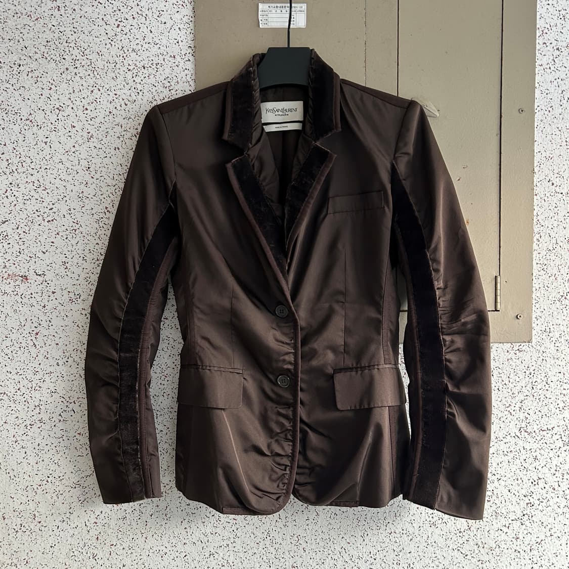 YSL by Tom Ford FW02 Satin Jacket&Skirt 상품이미지5