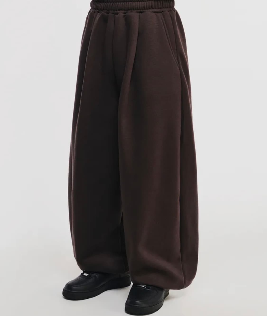 스켈리웩 벌룬핏 스웨트 팬츠 다크브라운 L 상품이미지1