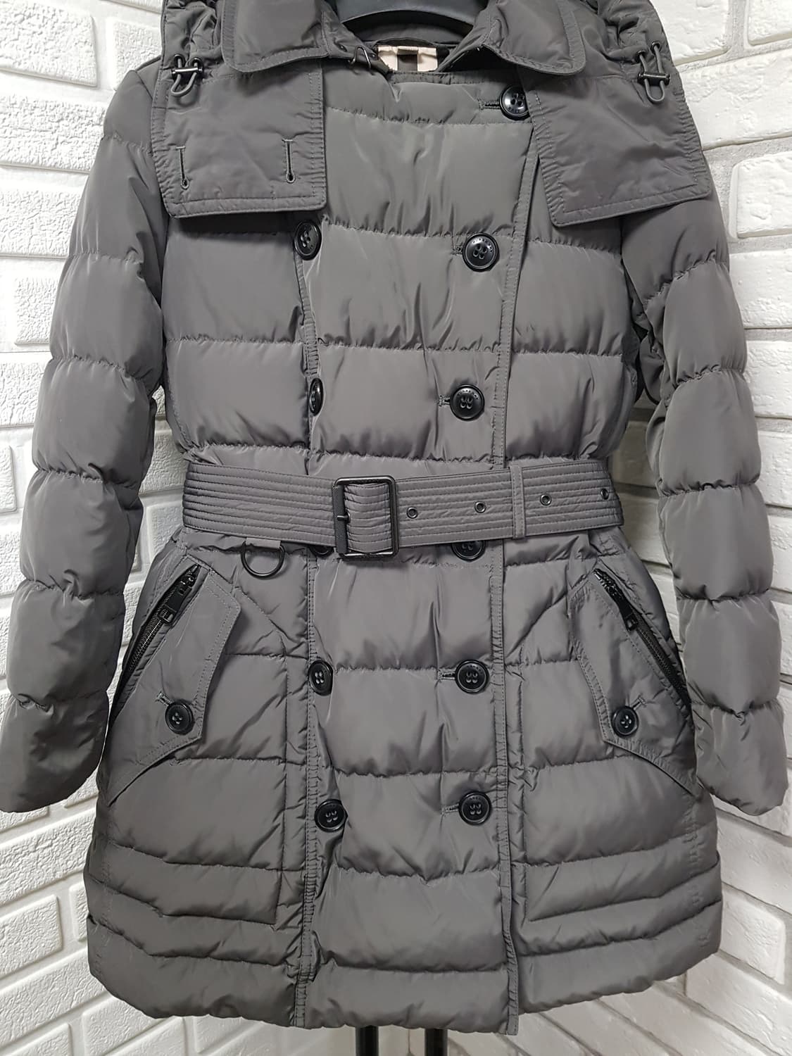 [m/정품] 버버리 후드 벨티드 패딩 상품이미지2