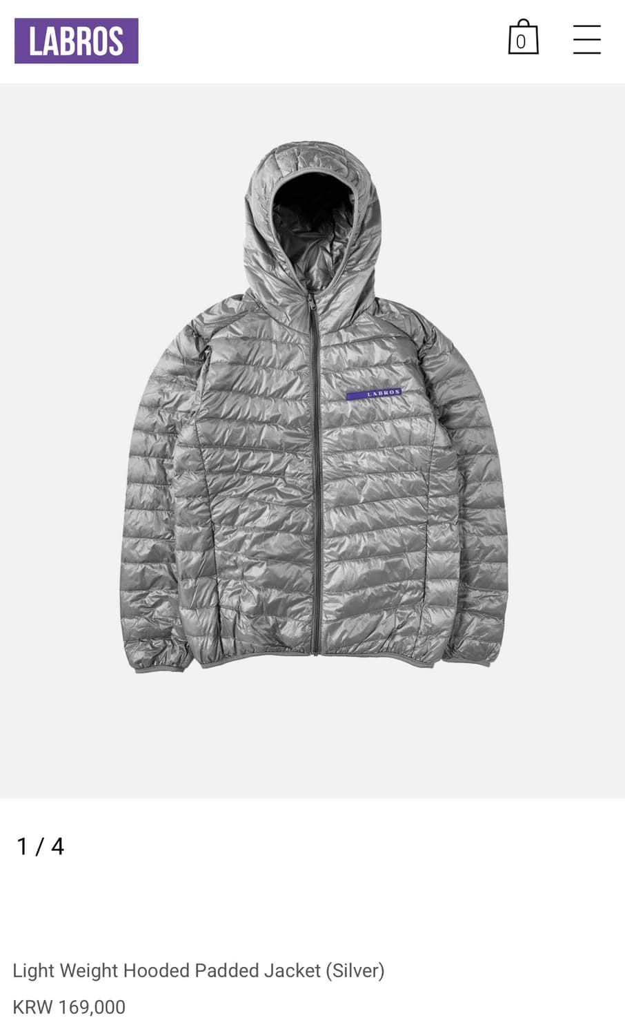 라브로스 패딩 L 상품이미지1