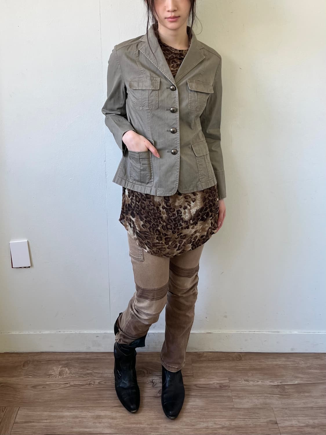 avienne 헌팅 자켓 상품이미지4