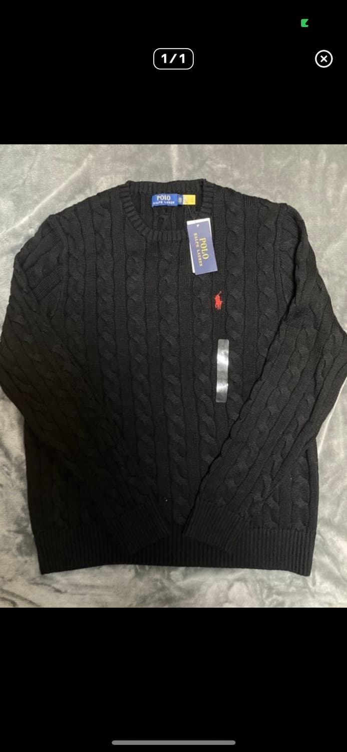 폴로꽈배기 니트 상품이미지1