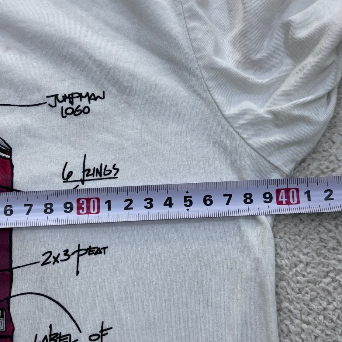 M 나이키 조던 프린팅 반팔 티셔츠 0330E 상품이미지8