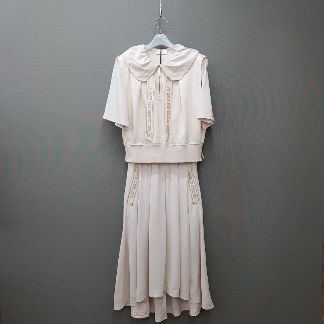 오즈세컨 2023 세일러 카라 투피스 셋업 S사이즈 상품이미지1